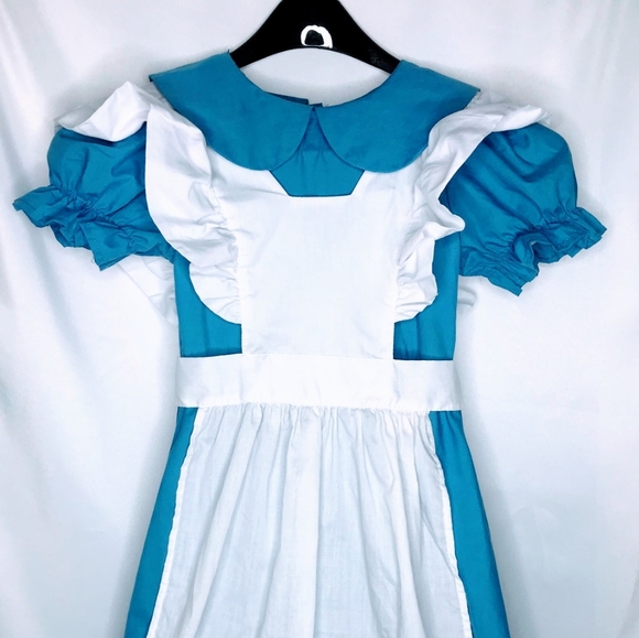 Disney Dresses & Skirts - Alice in Wonderland Dress Disney Costume Blue White Small Princess Cosplay